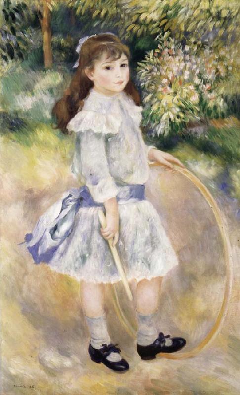 Pierre Renoir Girl with a Hoop oil painting picture